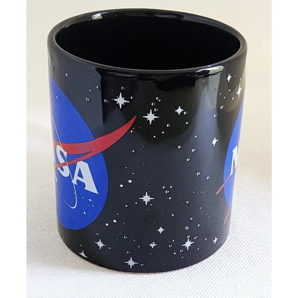 Mug/Cup-NASA-Black-NASA Logo-Large-Holds 2 Cups - Picture 2 of 10